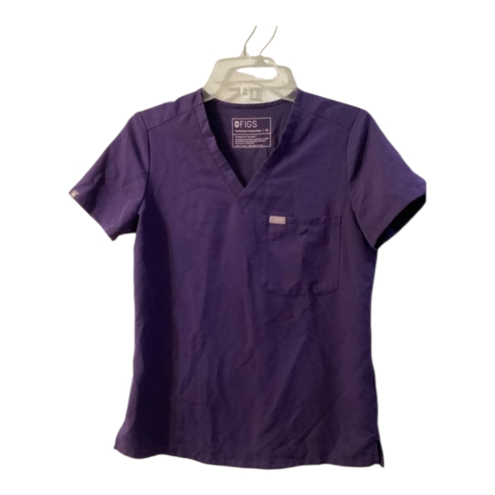 Figs Technical Collection Scrub Top In Purple